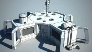 Futuristic Sci Fi Building 1 3D model from CGTrader.com