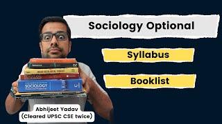 Syllabus & Booklist for Covering Sociology Optional | Sociology Optional Books