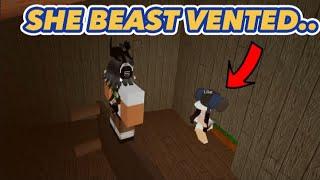 She VENTED AS BEAST  So I Got A REMATCH╽FLEE THE FACILITY (roblox)