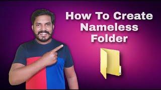 How to create No Name folder on computer desktop PC