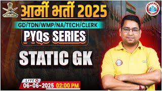 Army Bharti 2025 | PYQ's Series | Army Static GK Previous Year Question Paper By Arun Sir