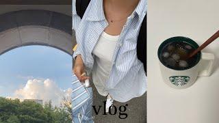 eng) vlog 대학생 일상 브이로그 | uni vlog | 카공 | 전시회 | 공부 브이로그