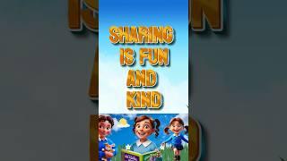 Sharing is fun and kind song | kids learning