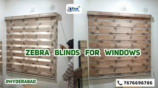 Zebra Blinds for Windows | #hyderbad 7676696786 #kgnservices #home #decor #windowblinds #curtains