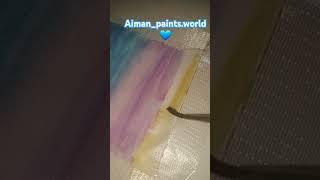 Art by Aiman Easy painting with water colour cakes 