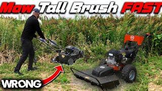 FINALLY A Mower That CUTS TALL GRASS & WEEDS - INSANE RESULTS!