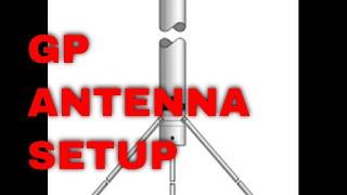 setting up GP antenna with antenna mounting aid