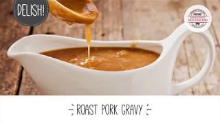 Making delicious roast pork gravy