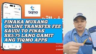 SR5.75 Transfer Fee Saudi To Pinas, TIQMO To Gcash