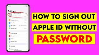 How to sign out Apple ID without Password IPhone 6| Sign out apple id without password iPhone 6 plus