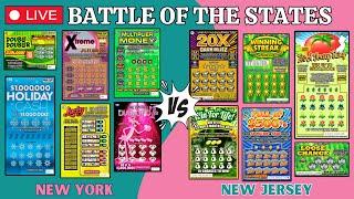 BATTLE OF THE -NEW- STATES IN HONOR OF THE -NEW- YEAR  SCRATCH OFF LOTTERY TICKETS