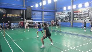 20250617飛羽羽球XD莎庭+維育VS小米+合堂