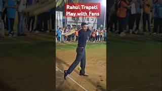 CSK Rahul Tripathi play cricket with fans #rahultripathi  #cricketlover #fans #csk #pune #ipl2025