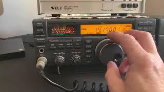 Yaesu FT-840 HF Transceiver & Yaesu FC-10 Auto Antenna Tuner (video 1)