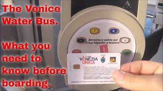 Venice Water Bus | Watch This Before Boarding.