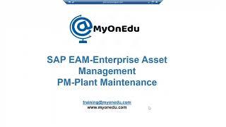 SAP EAM Online Training I SAP PM Online Training I SAP PM Notification Processing .