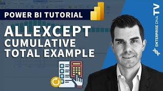 Using ALLEXCEPT To Stop Cumulative Total From Resetting - DAX Solution