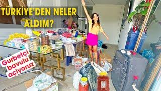 Türkiyeden neler aldım? Gurbetçi alışverişi | Türkiyeden neler getirdim | Gurbetçi bavulu açıyoruz