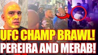 UFC champ gets in ALTERCATION, Alex Pereira gets SERIOUS WARNING, Merab and Sean 'Malley reacts