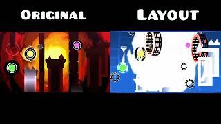 Original vs Layout | "TicLos stop lyinggg" by galofuf | Geometry Dash 2.1