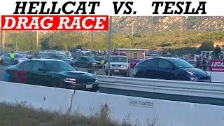 2021 Tesla Model Y Performance vs. 2018 Dodge Charger SRT Hellcat