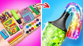 IDE KERAJINAN SEKOLAH KREATIF yang akan Anda sukai! ️ Peretasan DIY!