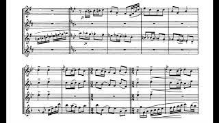 Gabriel Pierné - Introduction et Variations for Saxophone Quartet (1936) [Score-Video]