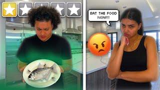 Telling Latina Girlfriend Her “FOOD IS TRASH” To See Her Reaction (SAD )