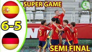 Spain U19 vs Germany U19 | Semi final | Highlights & All Goal | Euro U19 2025