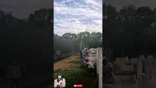 Woman hits Man with paintball tank after 1sok Junski Sword ply #paintball #fails #fight #shorts