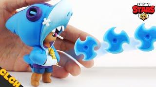 Making Brawl Stars SHARK LEON - Clay Tutorial (Clay Art) 