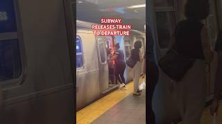 SUBWAY. RELEASES TRAIN TO DEPARTURE #shorts #trending #train #youtubeshorts #youtube #viralvideo #yt
