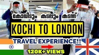 India to UK Flight travel Experience | Travelling with Restrictions | UK malayalam | Steffin Shaji