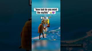 bro really wanted the mythic #fortnite #fortnitememes #gaming