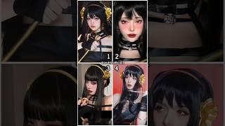 Douyin Yor Forger Cosplay Transition | Anya Transition #shorts #anime #anya #yorforger #makeup