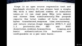 Video 59: siege Dos Attack Tool in Kali Linux | Stress Testing