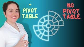 Trick to connect any chart to a pivot table + an awesome dynamic sunburst chart in Microsoft Excel