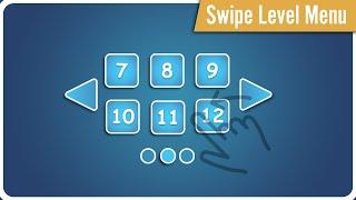 How make SWIPE LEVEL MENU in Unity?