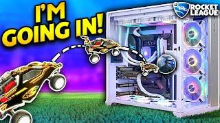 Rocket League, but we're INSIDE the PC