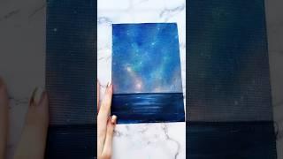 How to make a night sky background for your next art project #painting #arttutorial