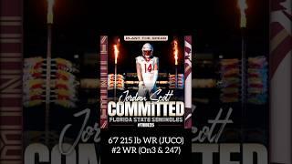 FSU's new 6'7" JUCO WR Commit Jordan Scott!! 