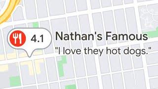 r/Googlereviews | i love they hot dogs.