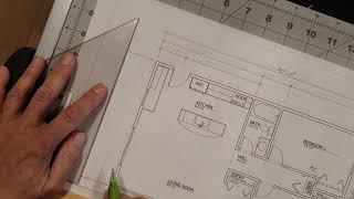 Hand Drafting:  Dimensions in a Floor Plan