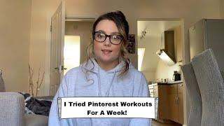 FITNESS CHALLENGE!! | I tried Pinterest workouts for a week!