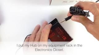 Connecting the Sewell Blast IR Extender Hub to the IR Receiver at the TV (Part 2 of 2)