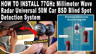 How to Install 50 meter 77 GHZ Radar BLIND SPOT DETECTION SYSTEM - TOYOTA RUSH I#okipentv #blindspot