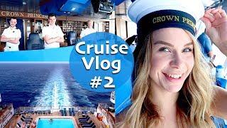 How Cruise Ships work! Crown Princess Tour - Cruise Vlog part 2