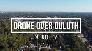 Drone over Duluth, GA - 4k