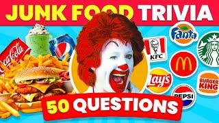 Junk Food Quiz | 50 General Knowledge Questions | Food Quiz