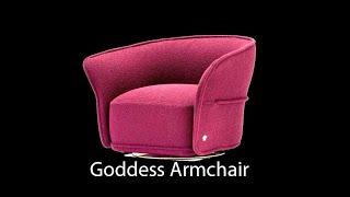 Training modelling 3ds max - Goddess Armchair